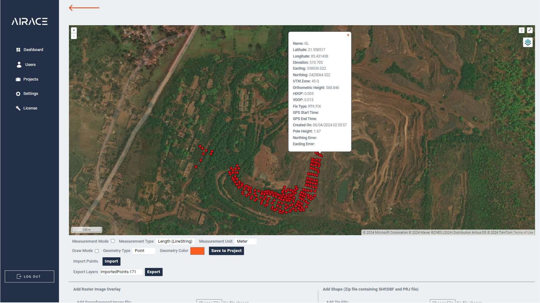 Airace Onehub Import/Export Points