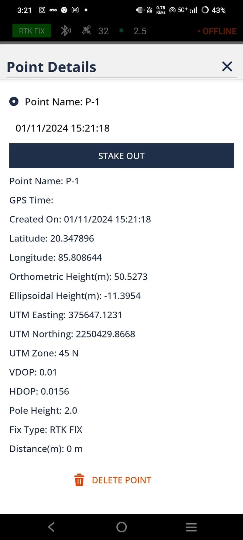 Save survey points in multiple coordinate systems